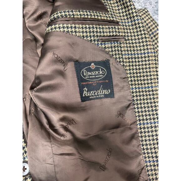 Ravazzolo Barcelino 43R Beige Sport Coat Blazer Jacket Alta Sartorial See Pics - Picture 11 of 13